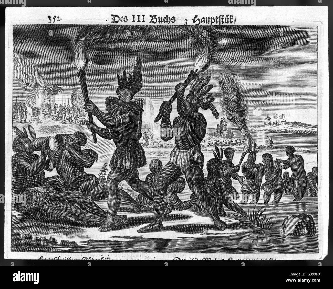 EINHEIMISCHE PERUANER 1530 Stockfoto