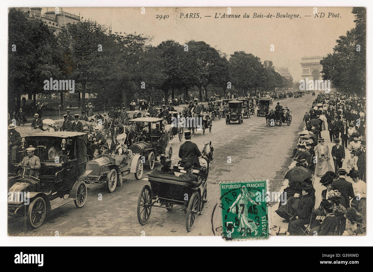 BOIS DE BOULOGNE Stockfoto