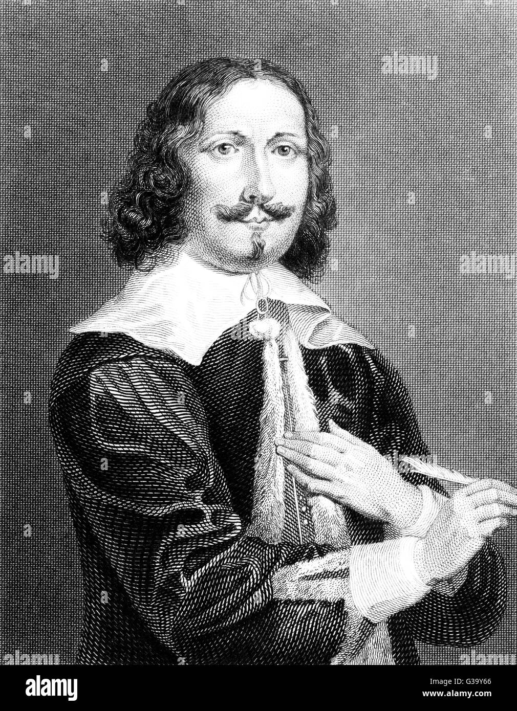 FRANCIS QUARLES Schriftsteller, Autor von "Embleme" Datum: 1592-1644 Stockfoto