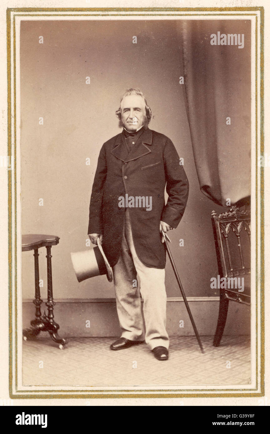 SIR JOSEPH PAXTON Architekt und Gärtner, Designer des Crystal Palace für die Great Exhibition von 1851 Datum: 1801-1865 Stockfoto