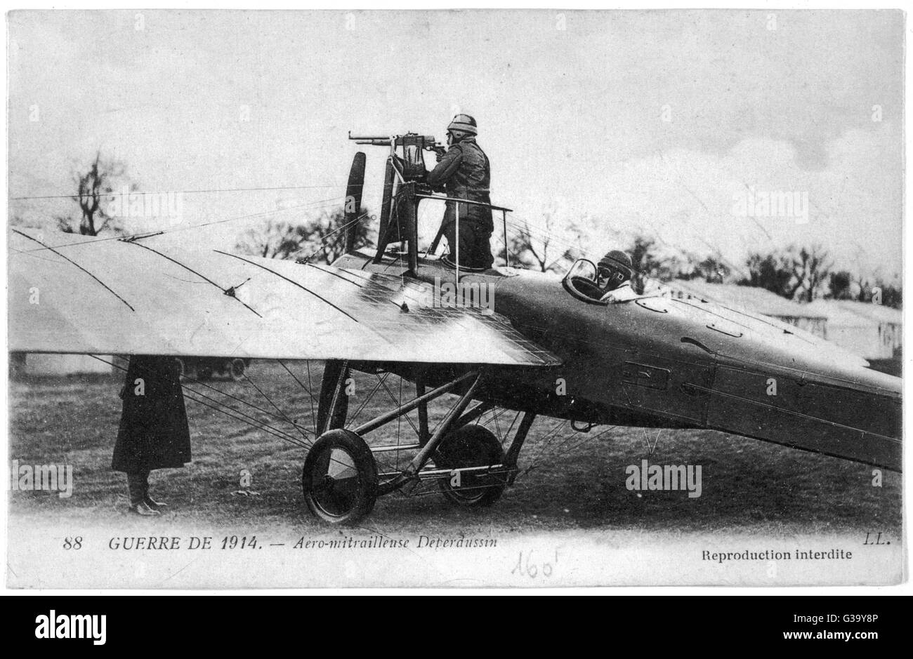 WW1 MASCHINENSCHÜTZE Stockfoto