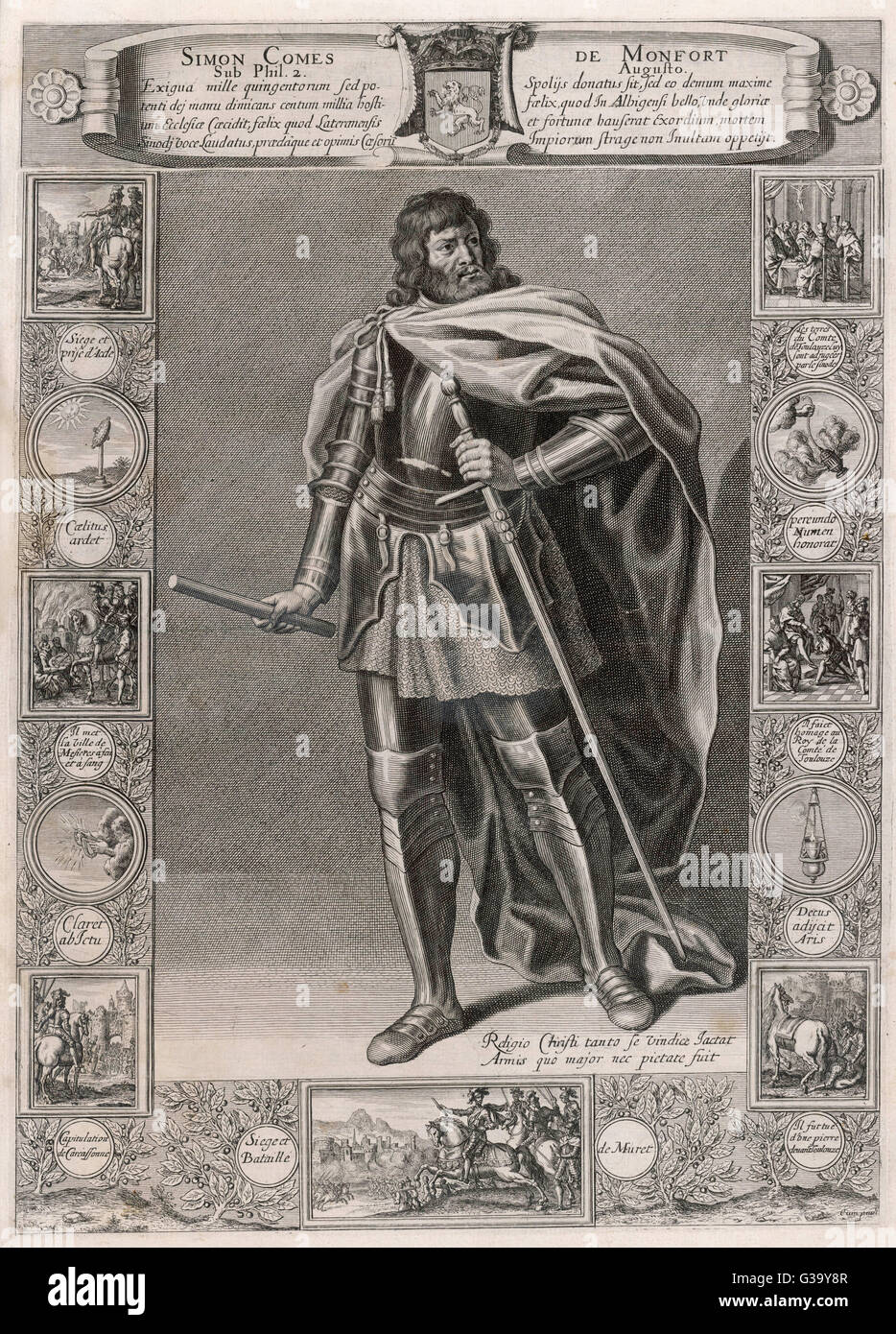 Simon De Montfort 5 Earl Of Leicester Franzosisch Edelmann Beteiligte Sich An 4 Kreuzzug Vorstehender Fuhrer Der Albigensian Kreuzzug Starb Bei Der Belagerung Von Toulouse Im Jahre 1218 Datum 1160 1218 Stockfotografie Alamy