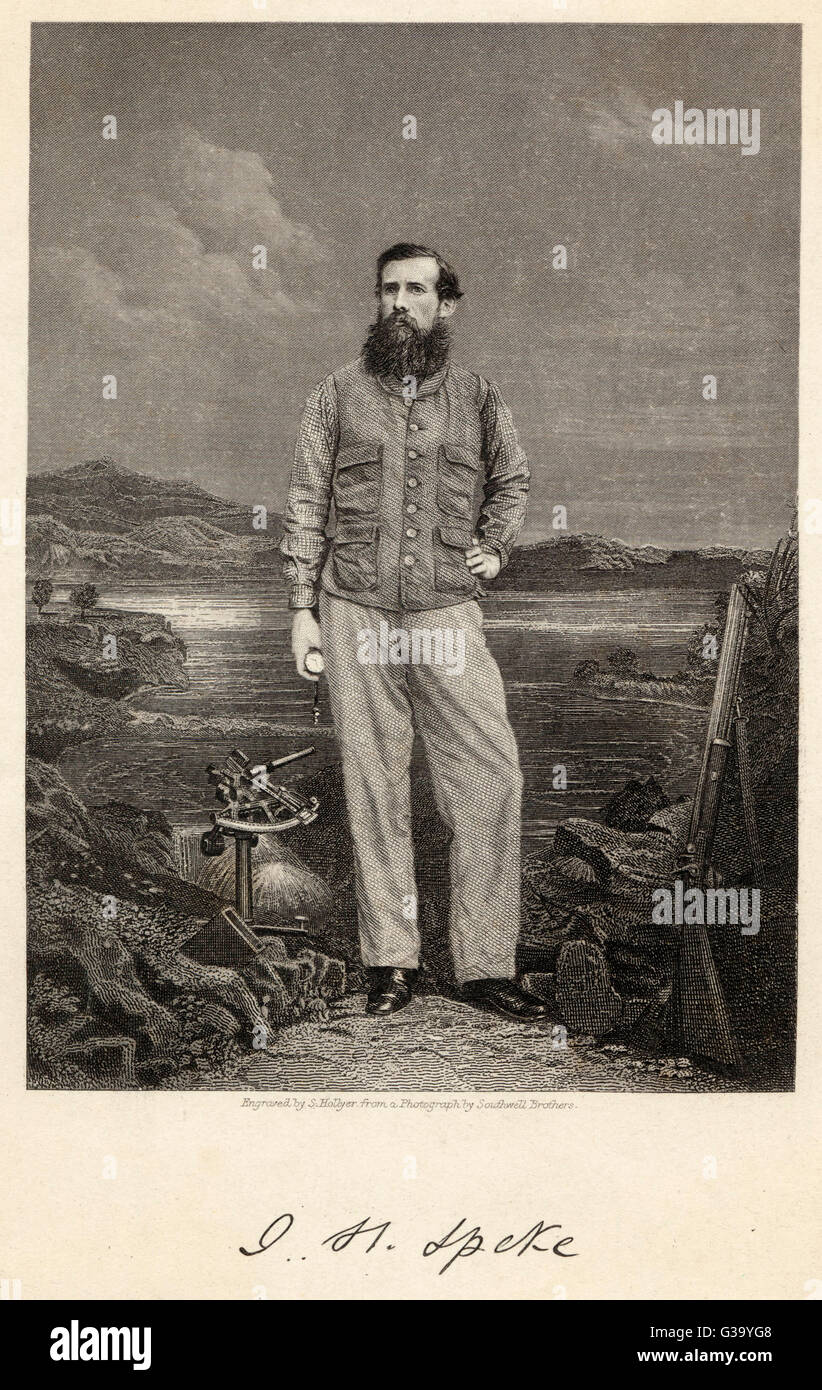 JOHN HANNING SPEKE Traveller in Afrika Datum: 1827-1864 Stockfoto JOHN HANNING SPEKE Traveller in Afrika Datum: 1827-1864 Stockfoto