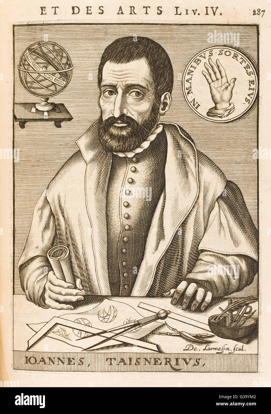JAN TAISNIER flämischen Gelehrten Datum: 1508-1562 Stockfoto