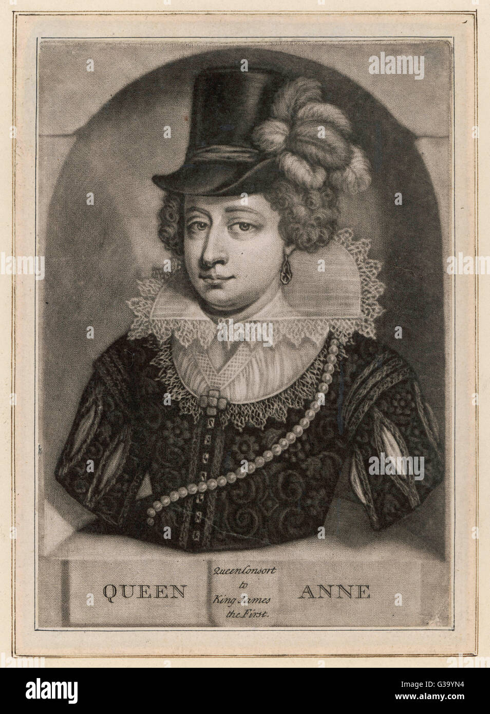 ANNE VON DÄNEMARK Stockfoto