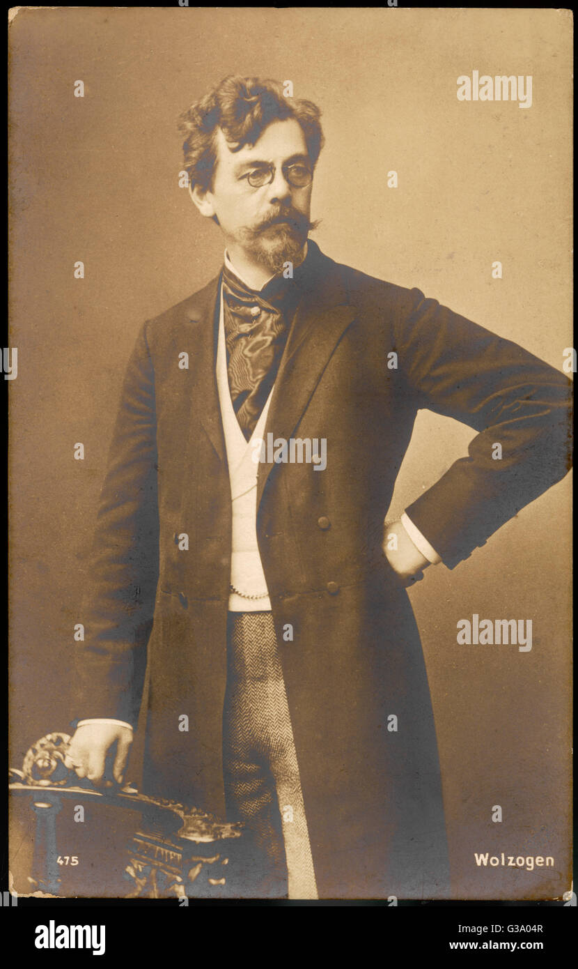 BARON HANS PAUL VON WOLZOGEN Stockfoto