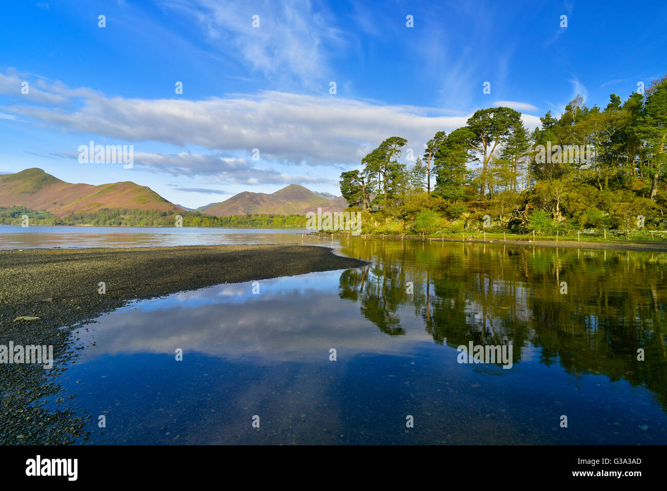 Blick auf den See, Lake district Stockfoto