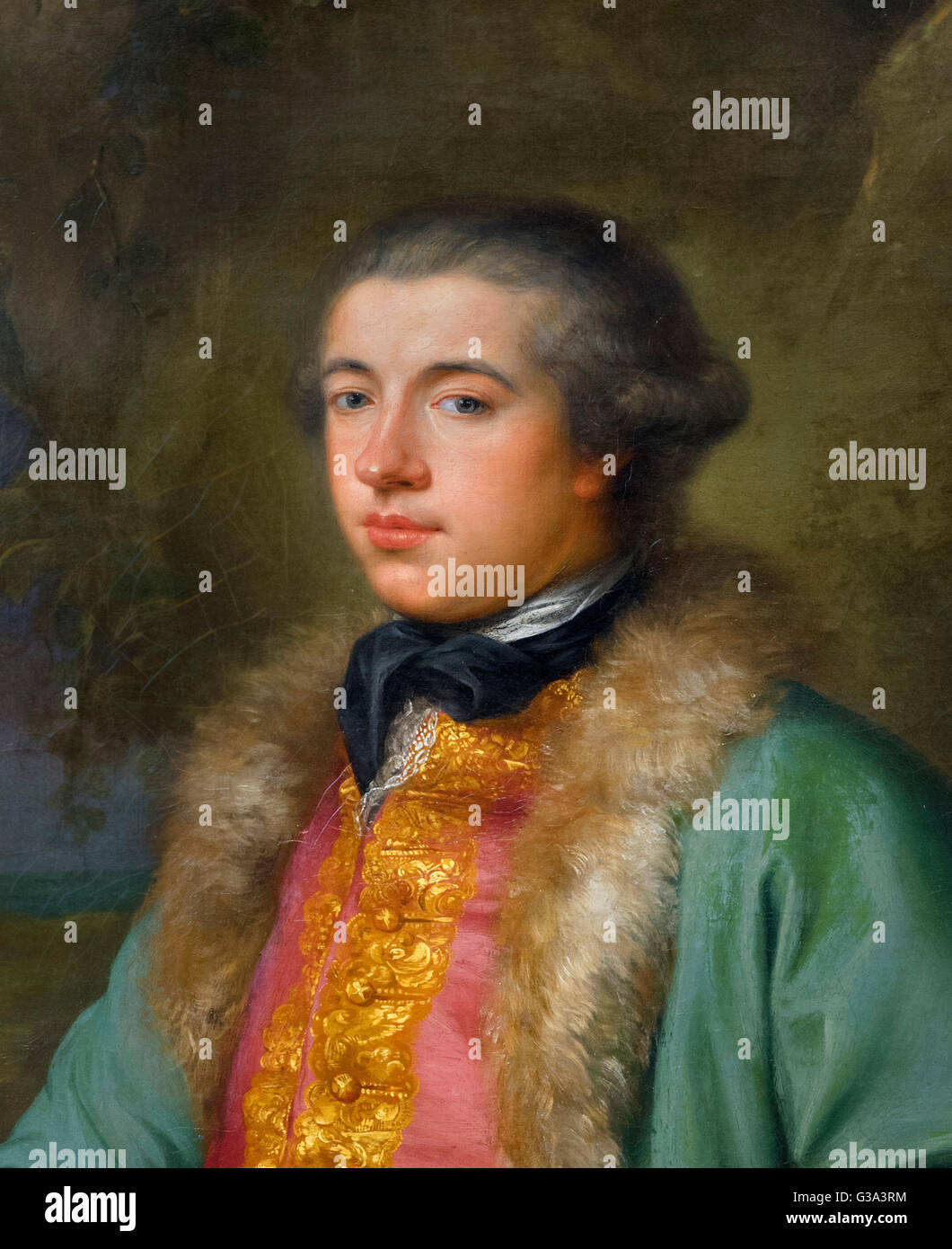 James Boswell, (1740 – 1795), eine aus dem 18. Jahrhundert schottischer Biograph und Diarist, am besten bekannt für seine Biographie von Samuel Johnson. Porträt von George Willison, Öl auf Leinwand, 1765. Stockfoto