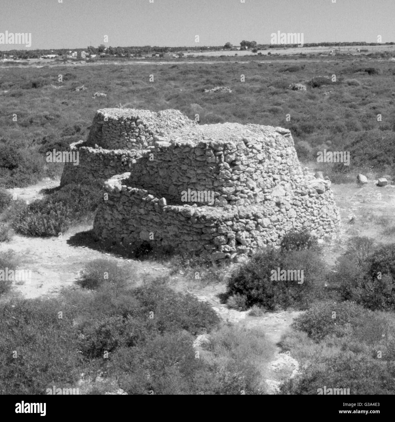 Trullo - Salento des antiken Bau (Puglia, Italien) Stockfoto