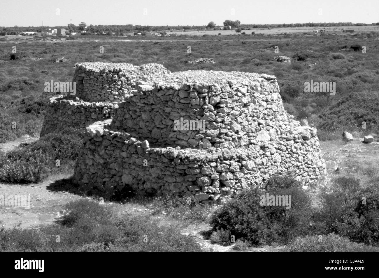 Trullo - Salento des antiken Bau (Puglia, Italien) Stockfoto