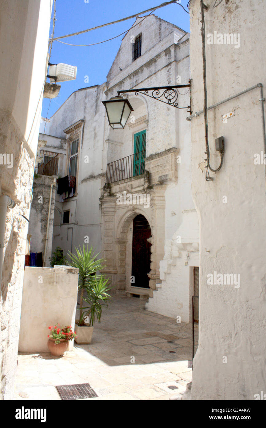 Martina Franca Gasse in Apulien, Italien Stockfoto