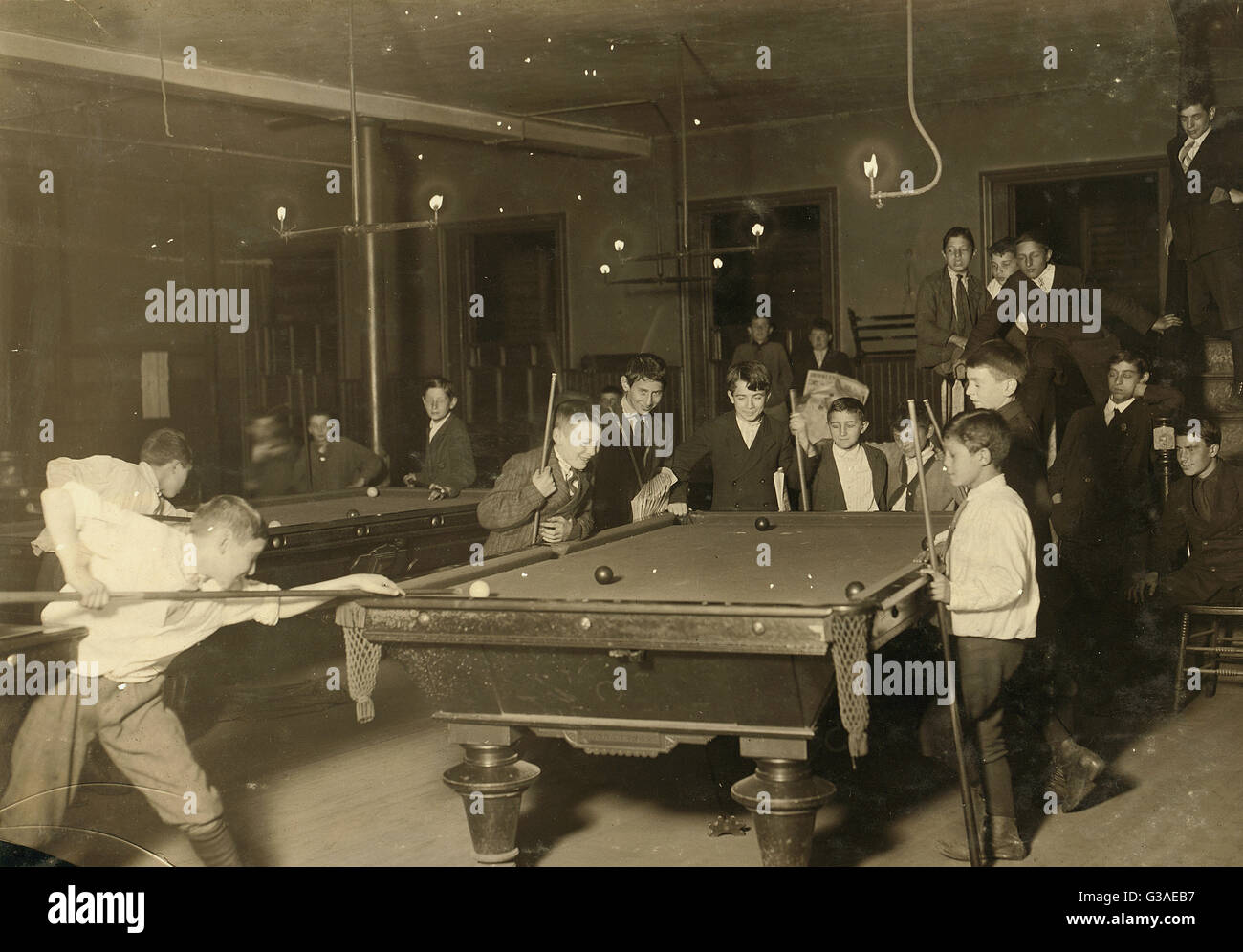 Newsboy-Club Stockfoto