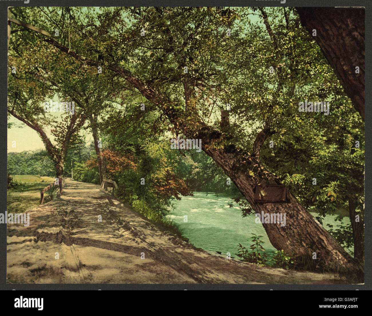 Durch die Swannanoa, Asheville, North Carolina Stockfoto