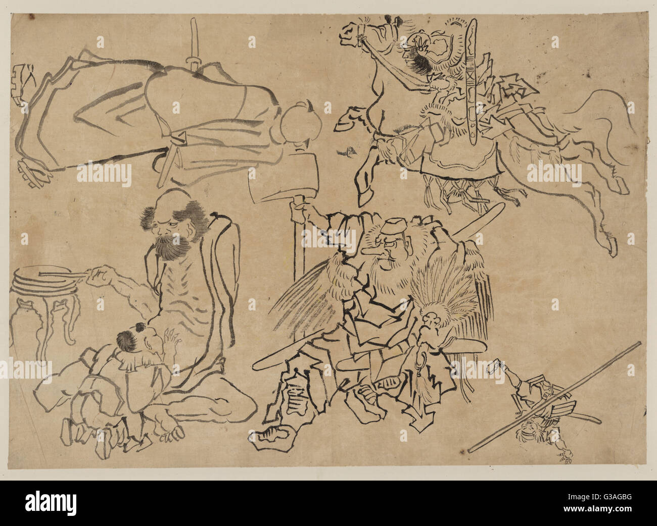 Tengu und Miscellany Stockfoto