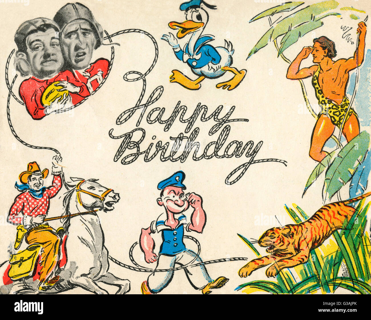 Odeon National Cinema Club Geburtstagskarte Stockfoto