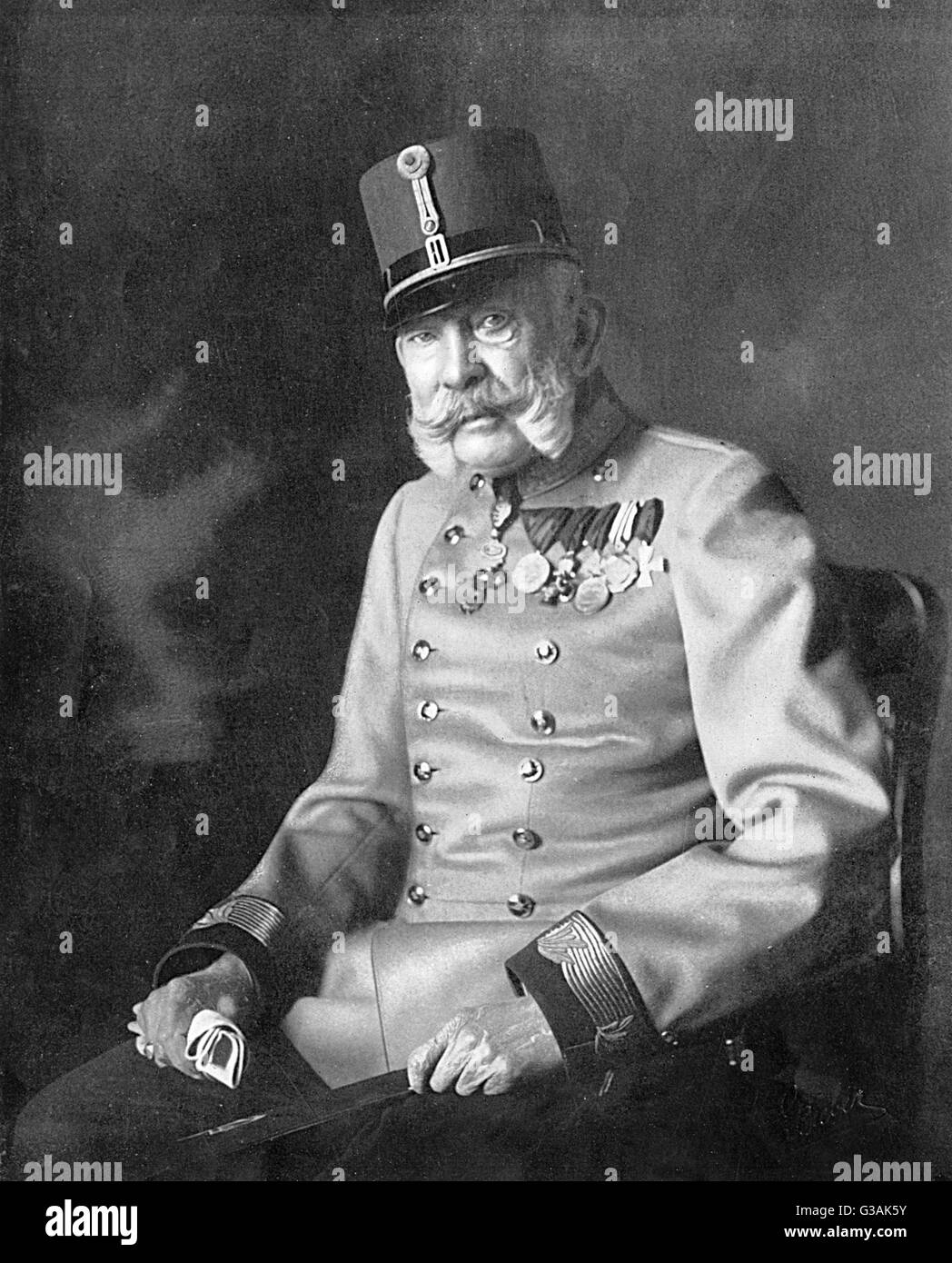 Franz Josef, Kaiser von Österreich Stockfoto