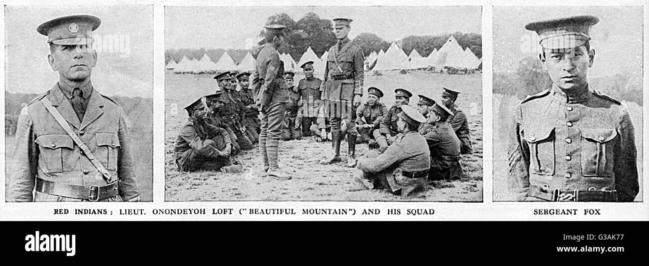 Indianische Soldaten, WW1 Stockfoto