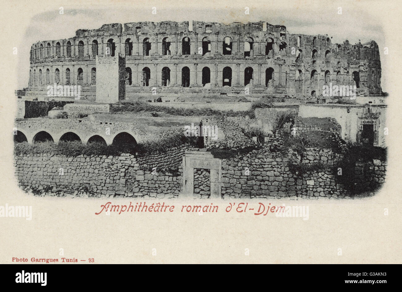 Römisches Amphitheater in El Djem, Tunesien Stockfoto