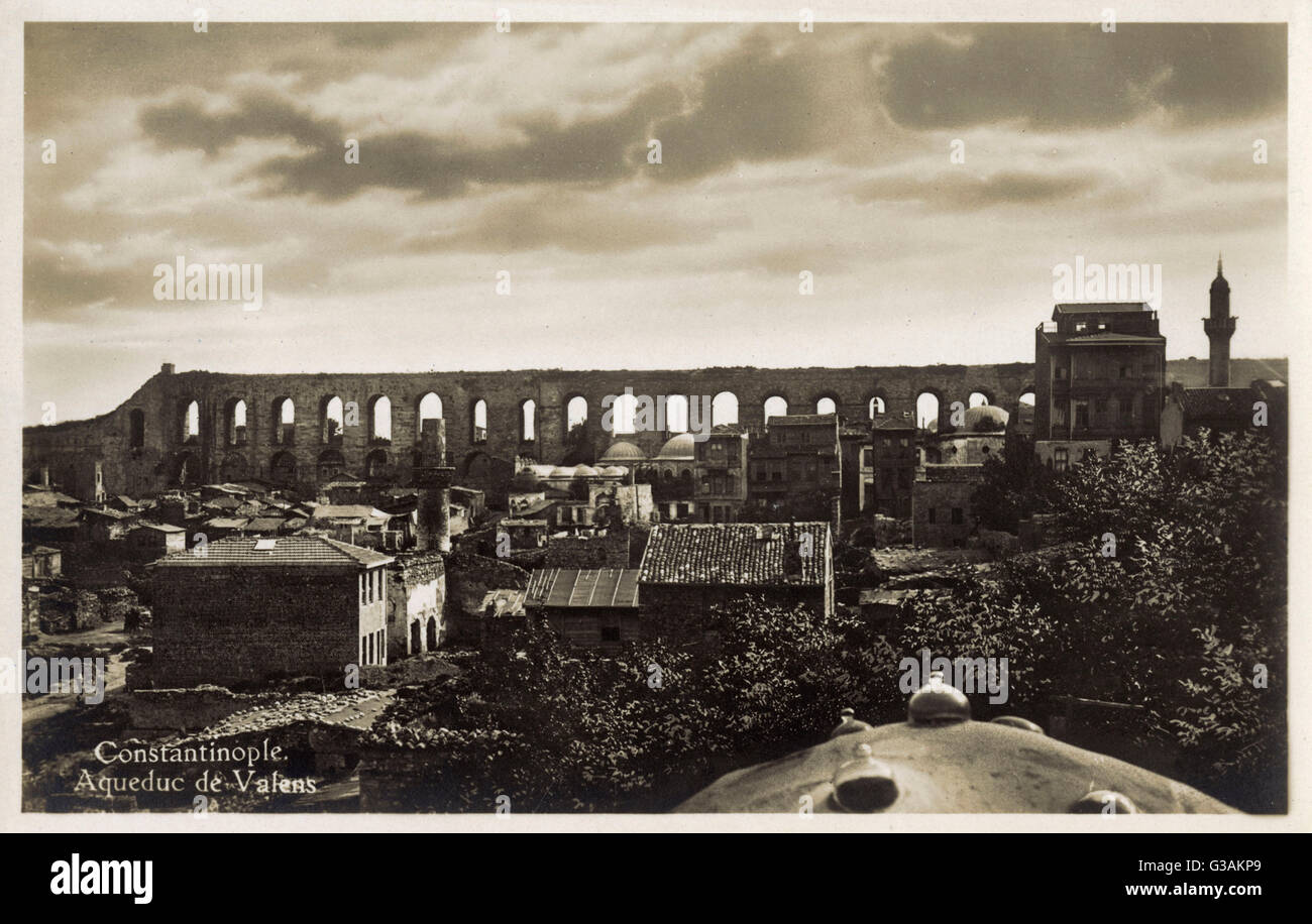 Valens Aquädukt - Istanbul, Türkisch Stockfoto