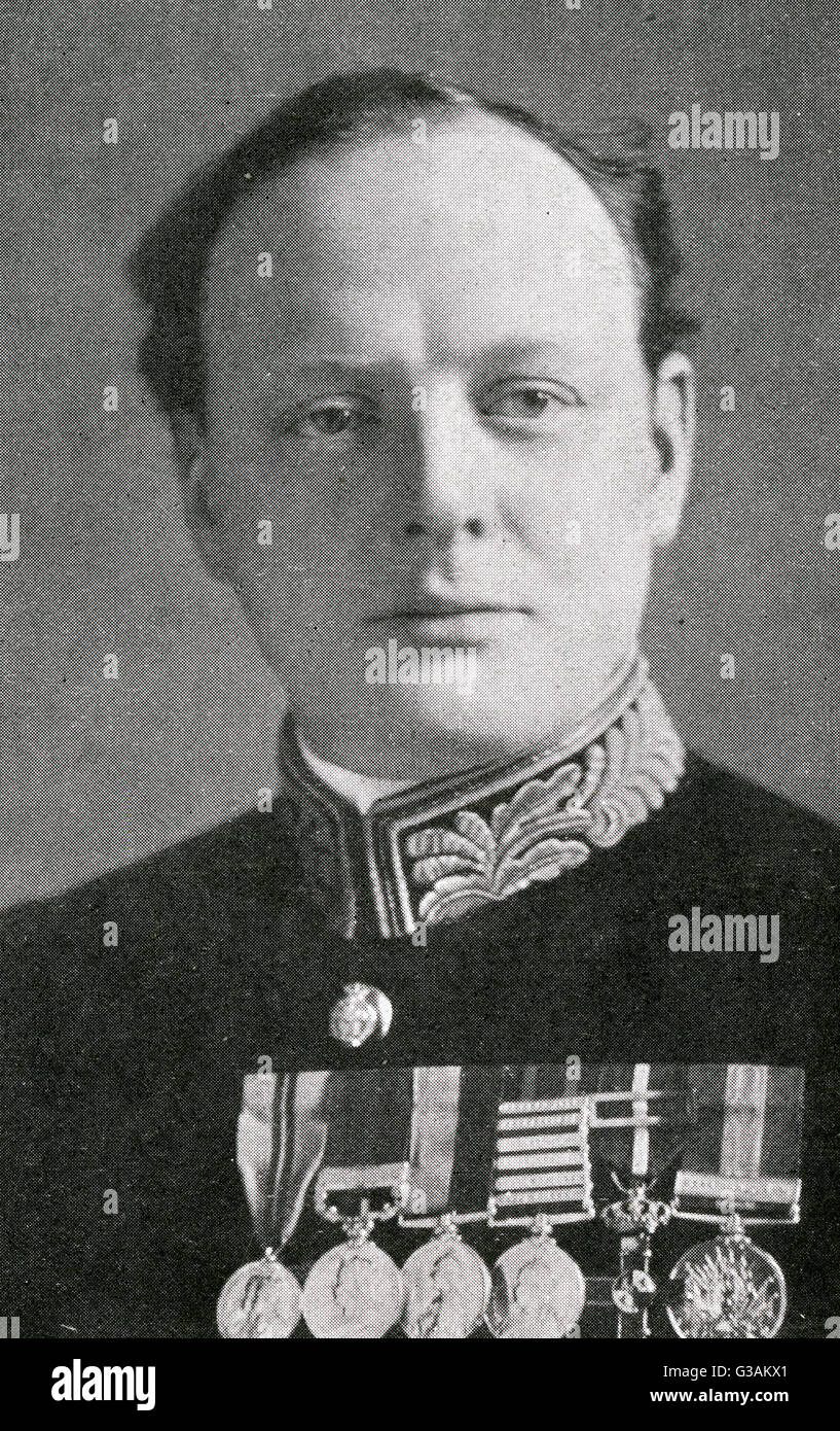 Winston Churchill 1924 (Militäruniform und Medaillen) Stockfoto