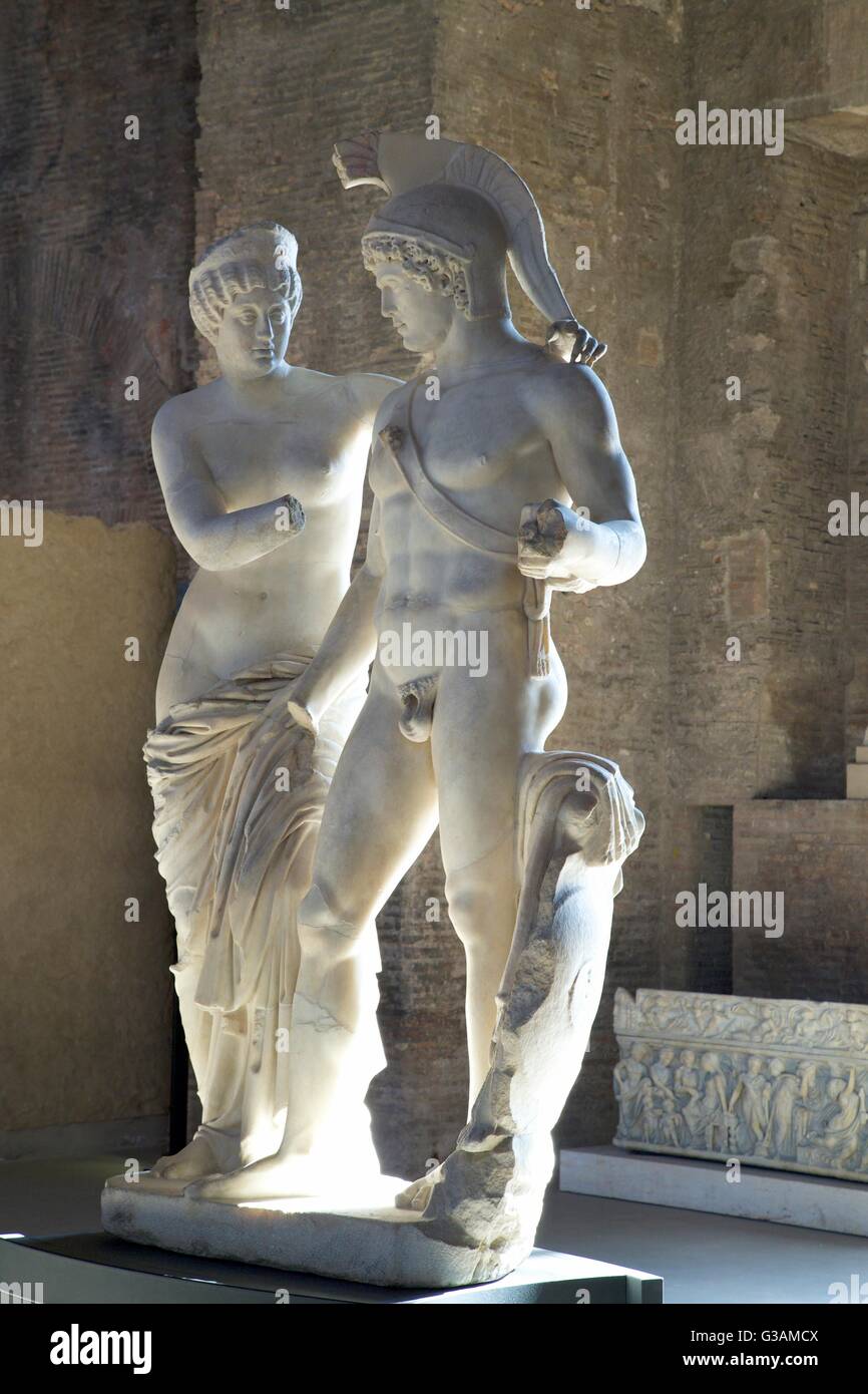 Marmorskulptur, Thermen des Diokletian, National Museum in Rom, Italien Stockfoto