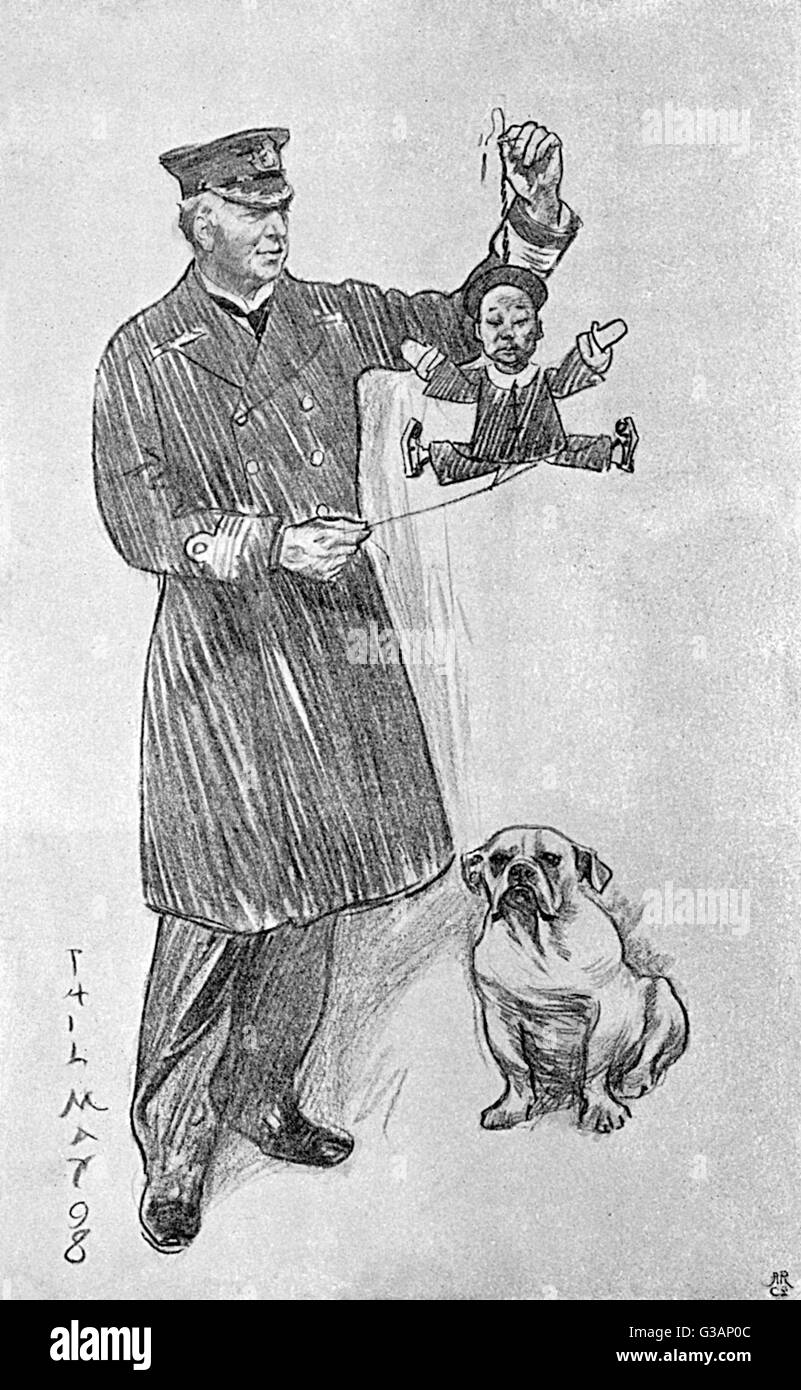 Karikatur von Charles Beresford, erster Baron Beresford Stockfoto