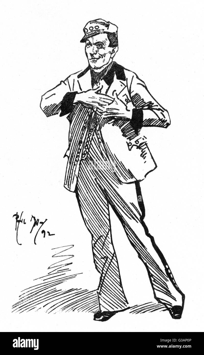Albert Chevalier - englischer Komiker und Schauspieler Stockfoto