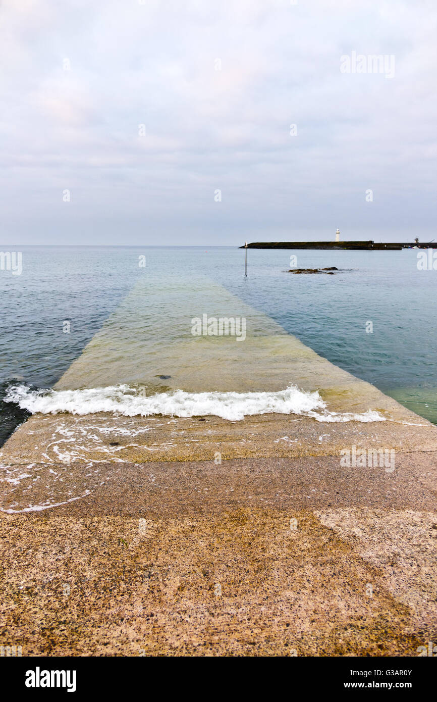 Boot-Slipanlage Stockfoto