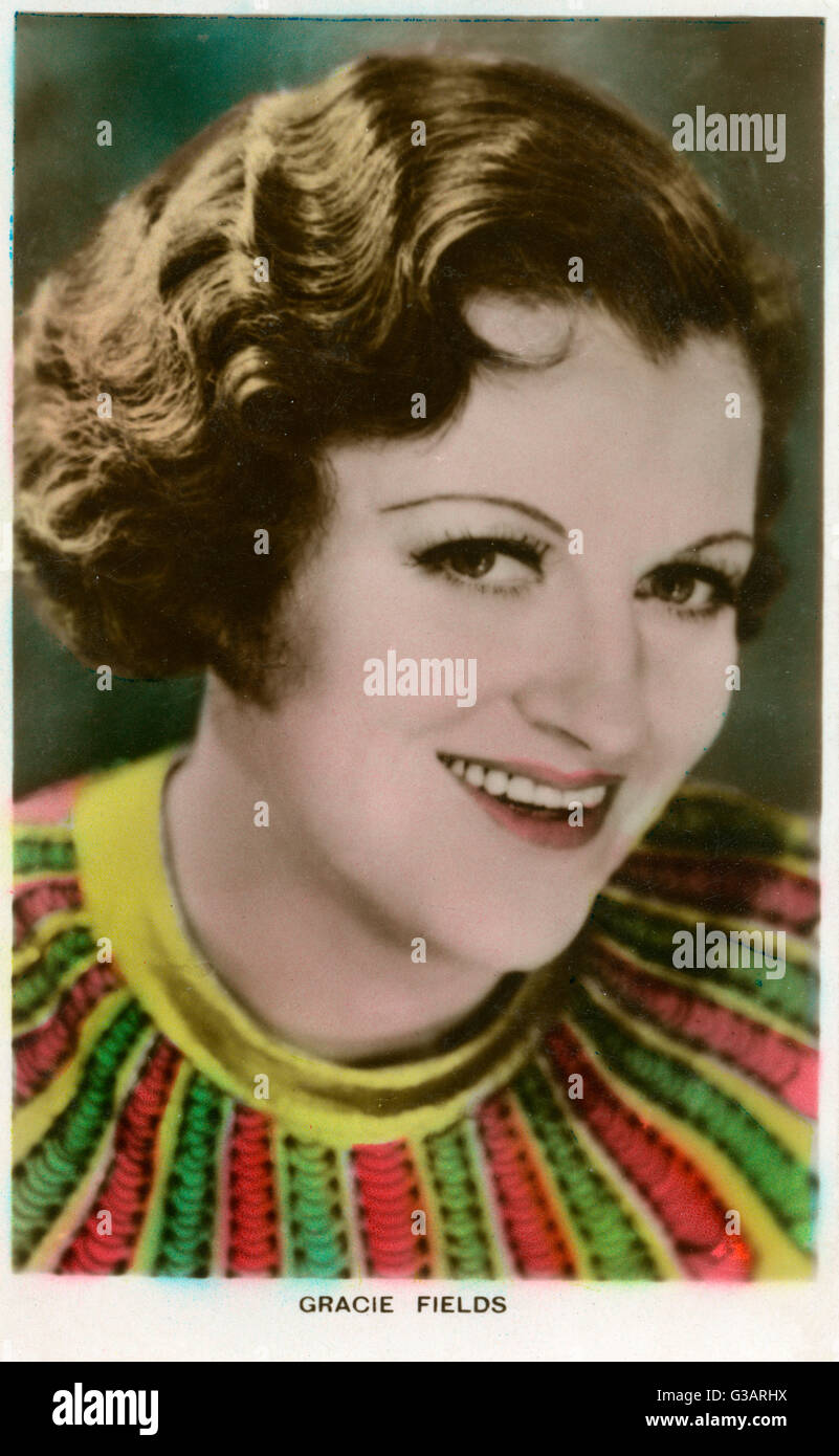 Gracie Fields (1898 – 1979), britische Sängerin und Schauspielerin.      Datum: ca. 1930er Jahre Stockfoto