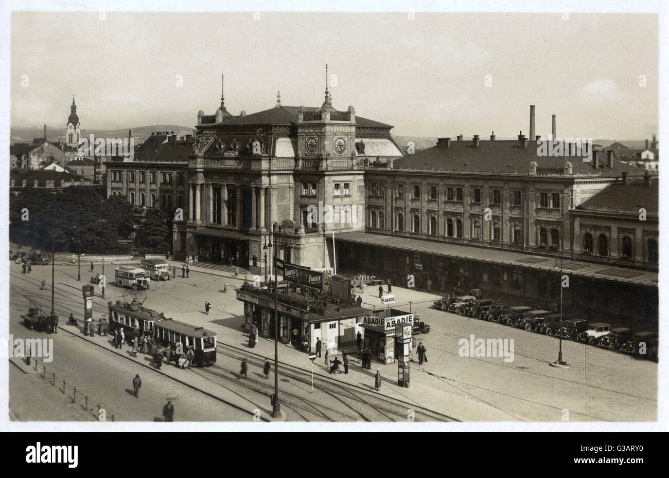 Bahnhof, Brünn, Tschechische Republik Stockfoto