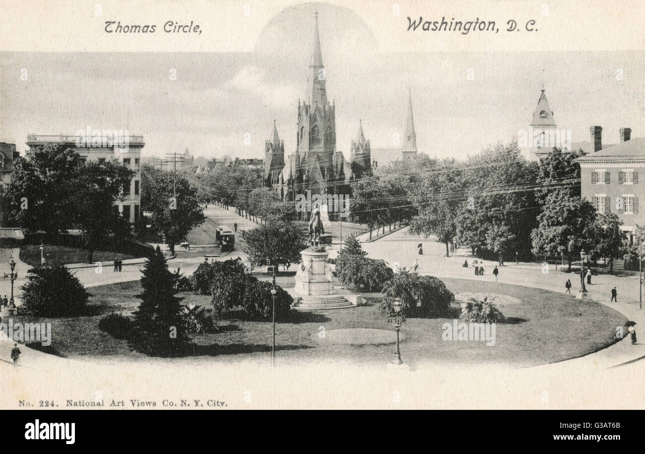 Thomas Circle, Washington DC, USA Stockfoto