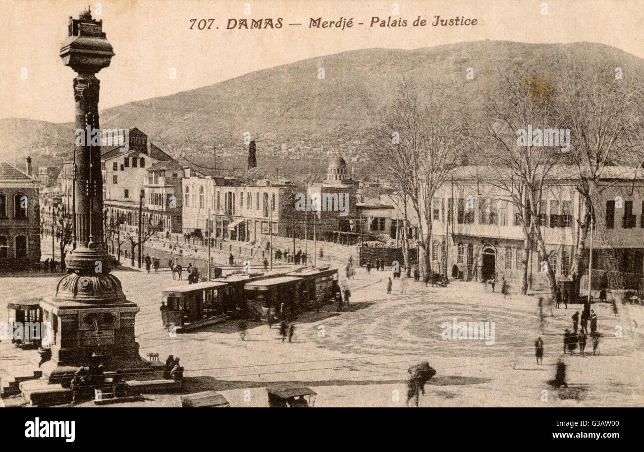 Syrien palast gerechtigkeit marjeh platz Fotos und Bildmaterial in