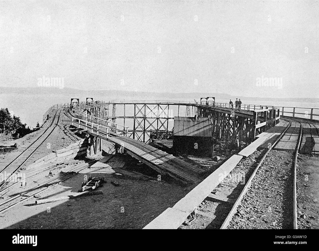 Nova Scotia Steel Co Pier, Wabana, Belle Isle, Neufundland Stockfoto