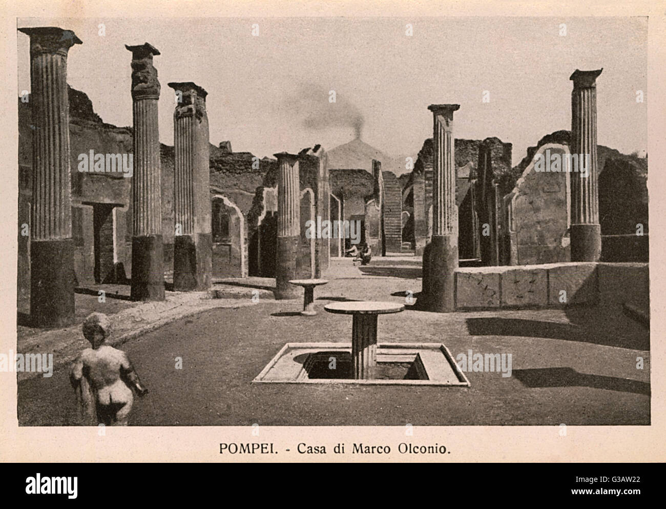 Pompeji - Italien - Casa di Marco Olconio Stockfoto
