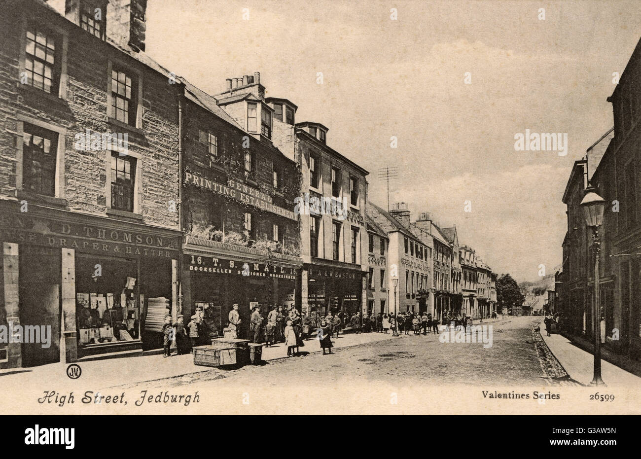 High Street, Jedburgh, Schottische Grenzen, Schottland Stockfoto