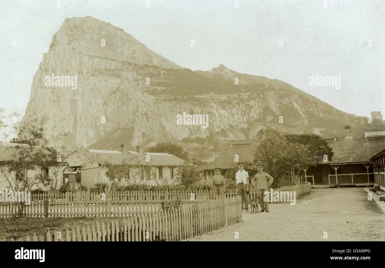 Militärbaracken, Gibraltar Stockfoto