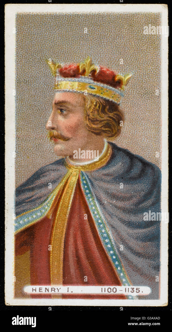 König Heinrich ich (1068-1135) König von England (1100-35) Stockfoto