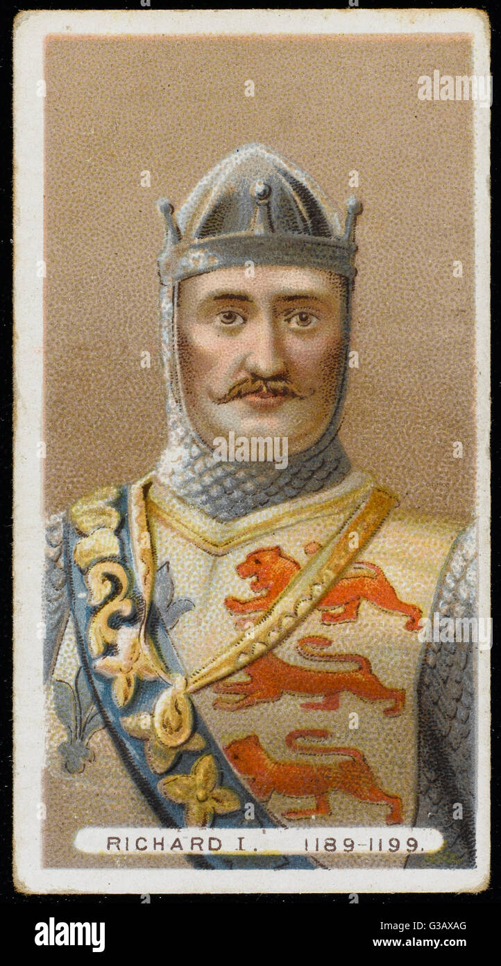 RICHARD i. Löwenherz (1157-1199) König von England (1189-99) Stockfoto