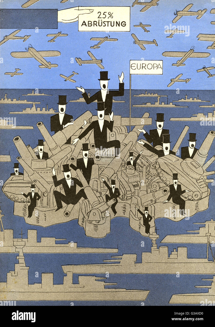 EUROPA DER WAFFEN 1932 Stockfoto