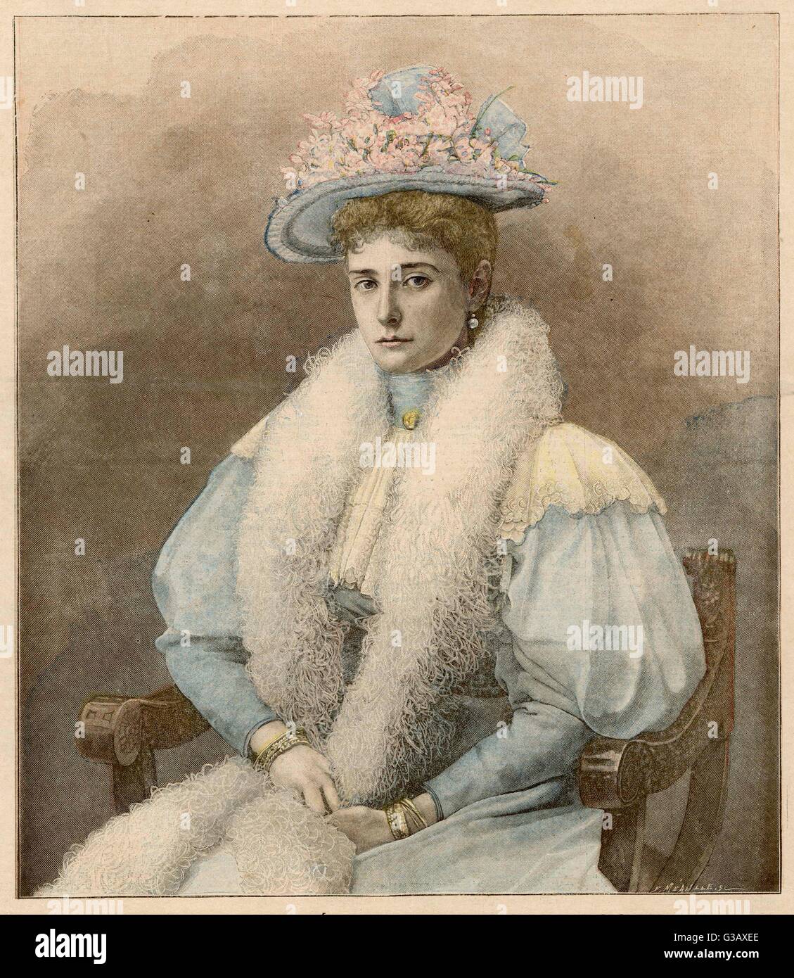 ALEXANDRA FJODOROWNA 1896 Stockfoto