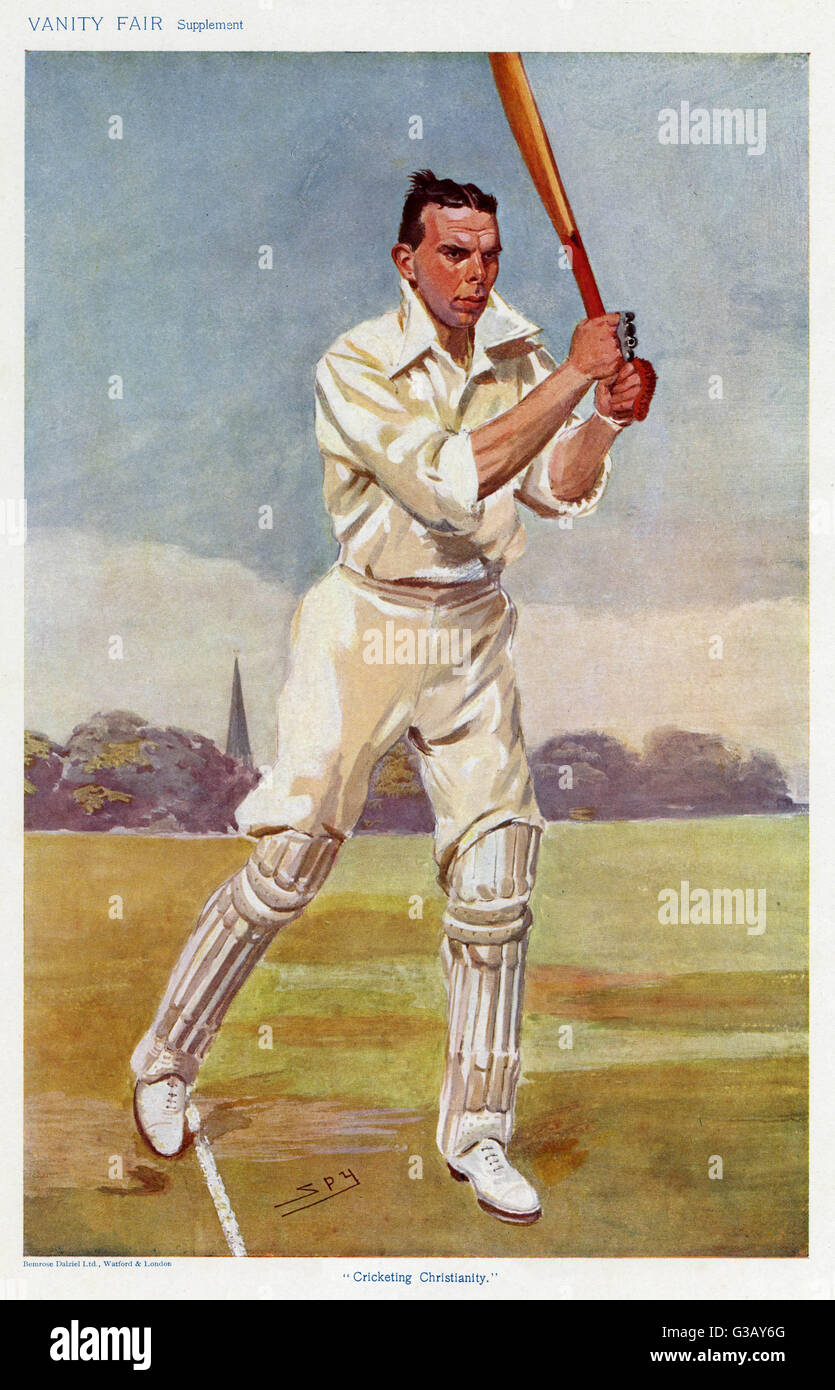 Gillingham - Cricketer Stockfoto