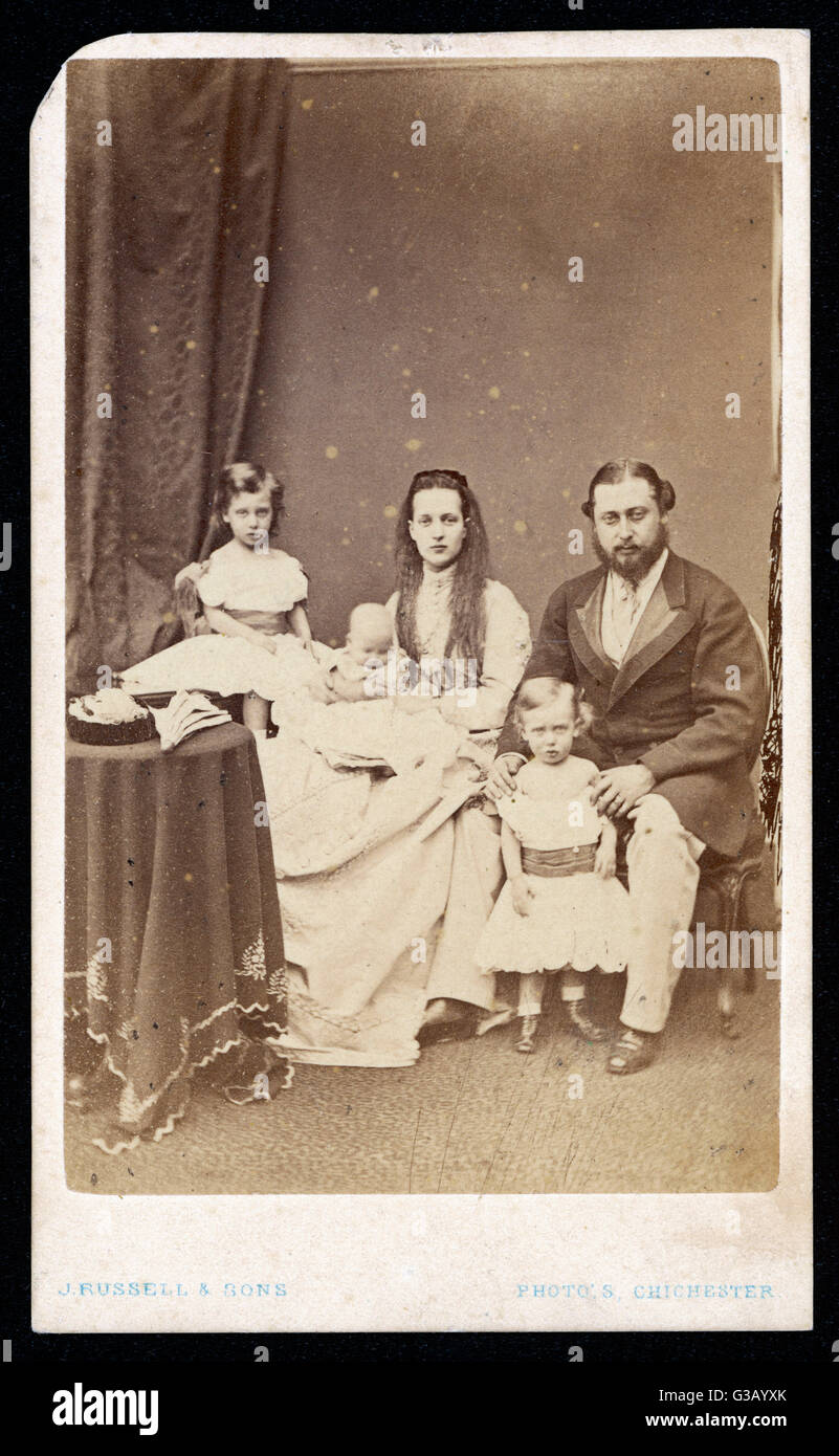 EDWARD VII/FAMILIE 1868 Stockfoto