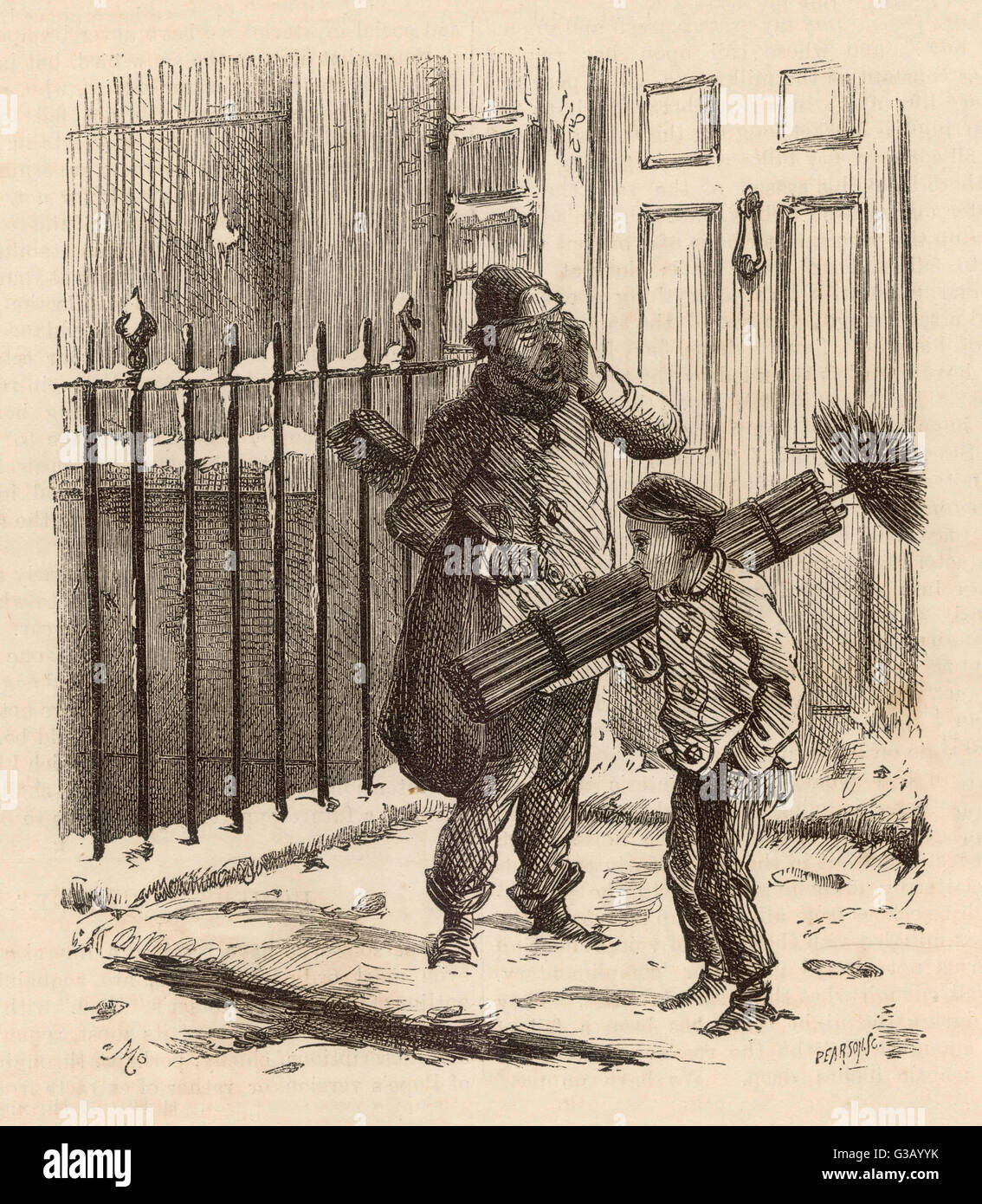 SCHORNSTEINFEGER 1866 Stockfoto
