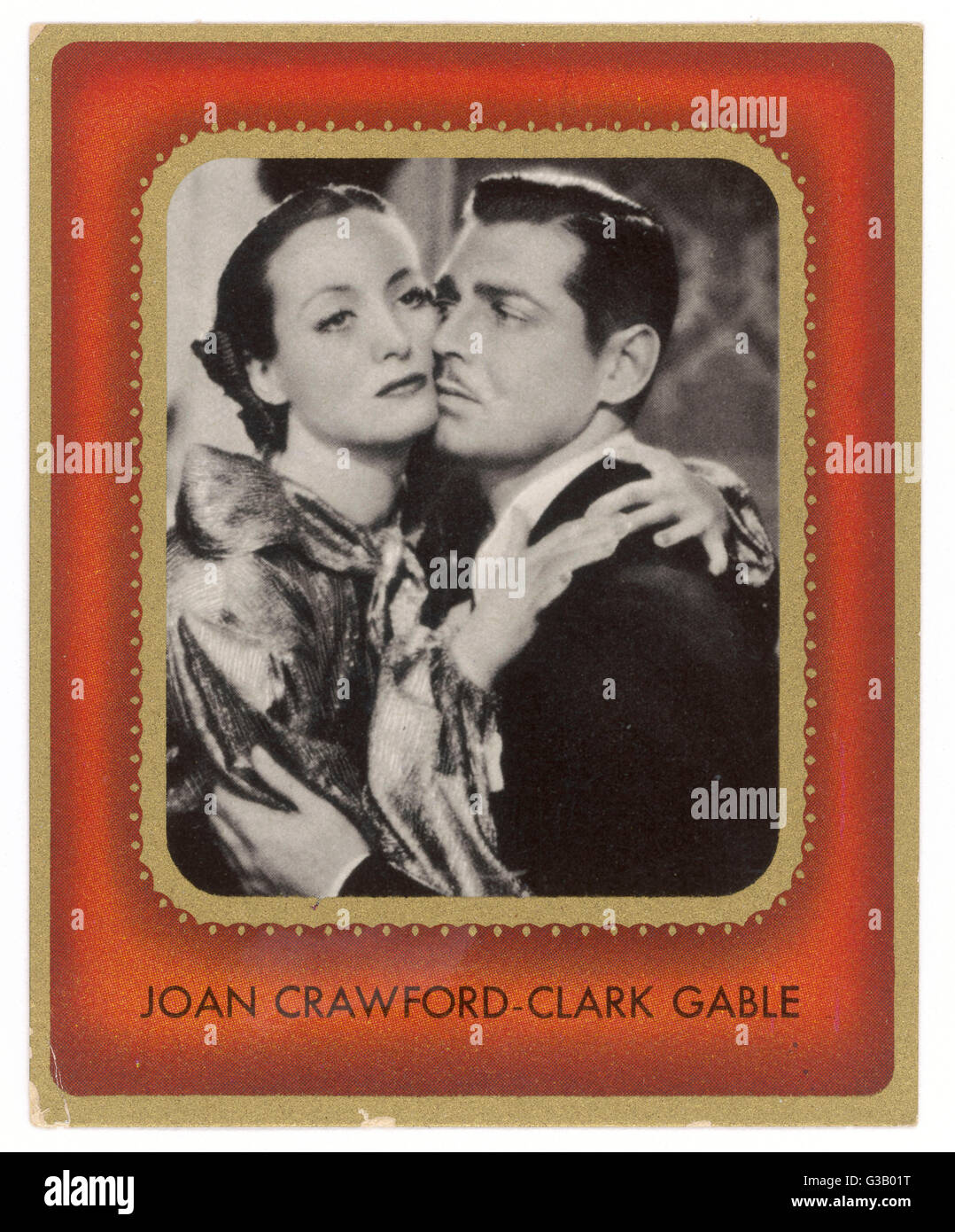 Joan Crawford mit Clark Gable Stockfoto