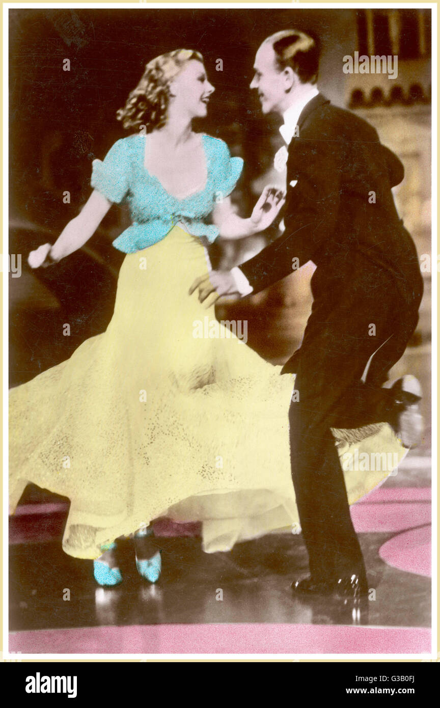 Ginger Rogers Und Fred Astaire Stockfoto