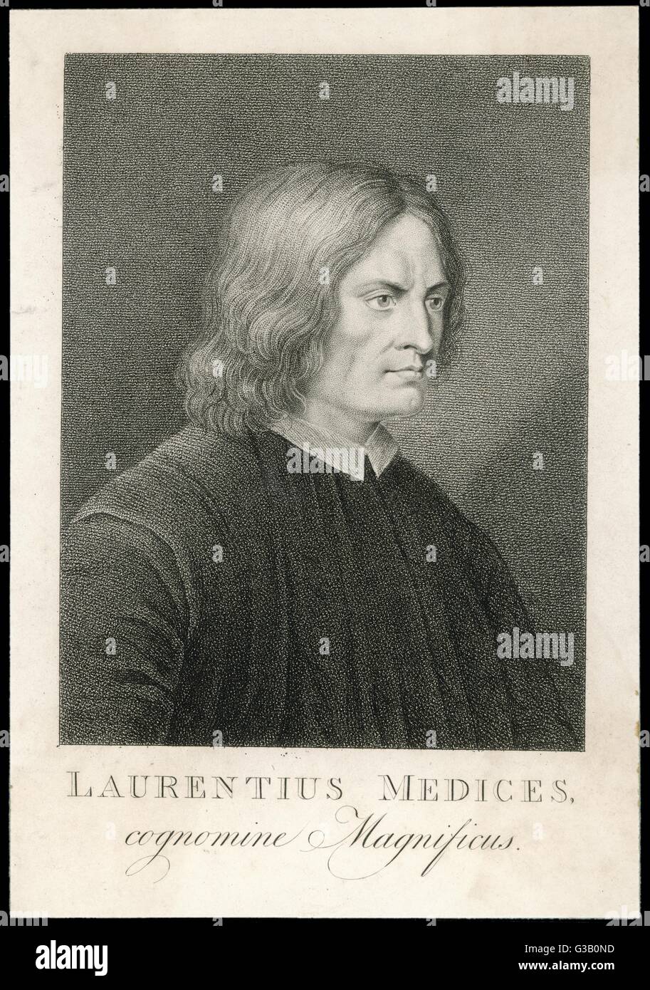 LORENZO DE MEDICI Stockfoto