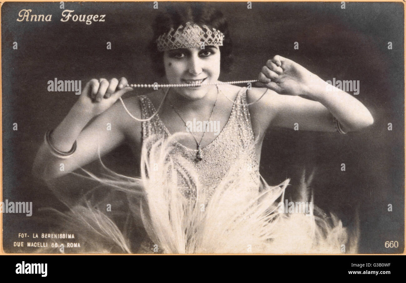 ANNA FOUGEZ Schauspielerin Datum: Anfang des 20. Jahrhunderts Stockfoto