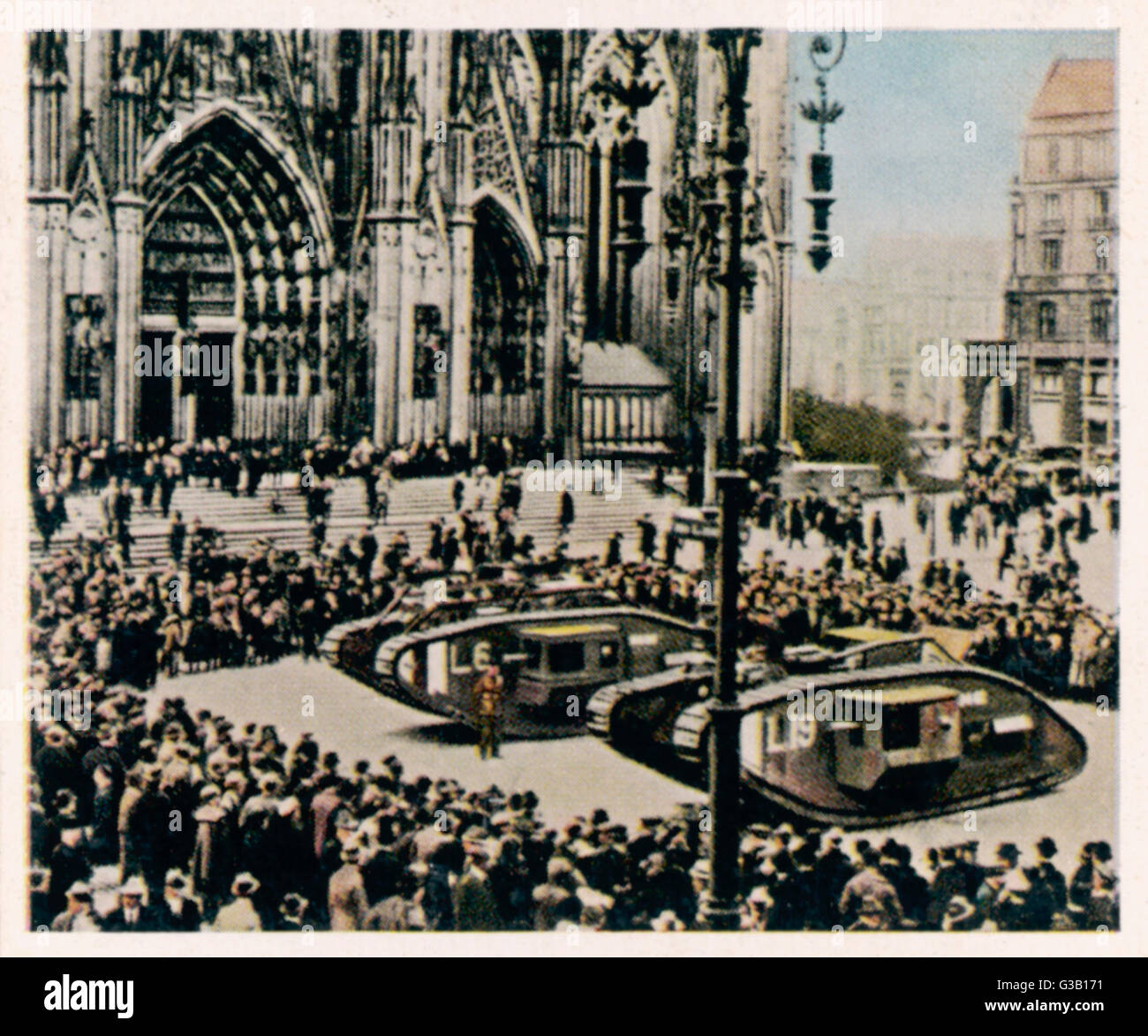 PANZER IM RHEINLAND Stockfoto