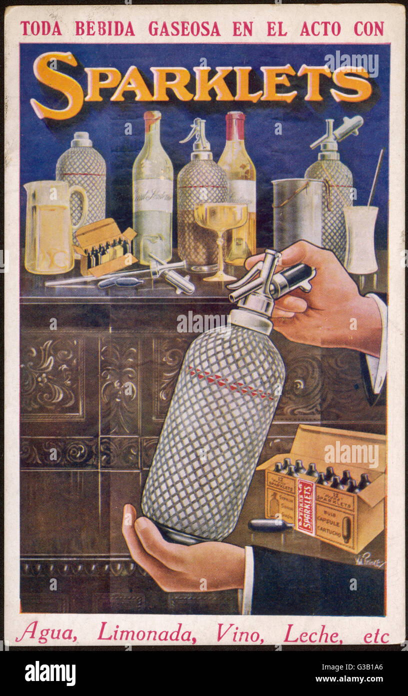 WERBUNG/MINERALWASSER 1920S Stockfoto