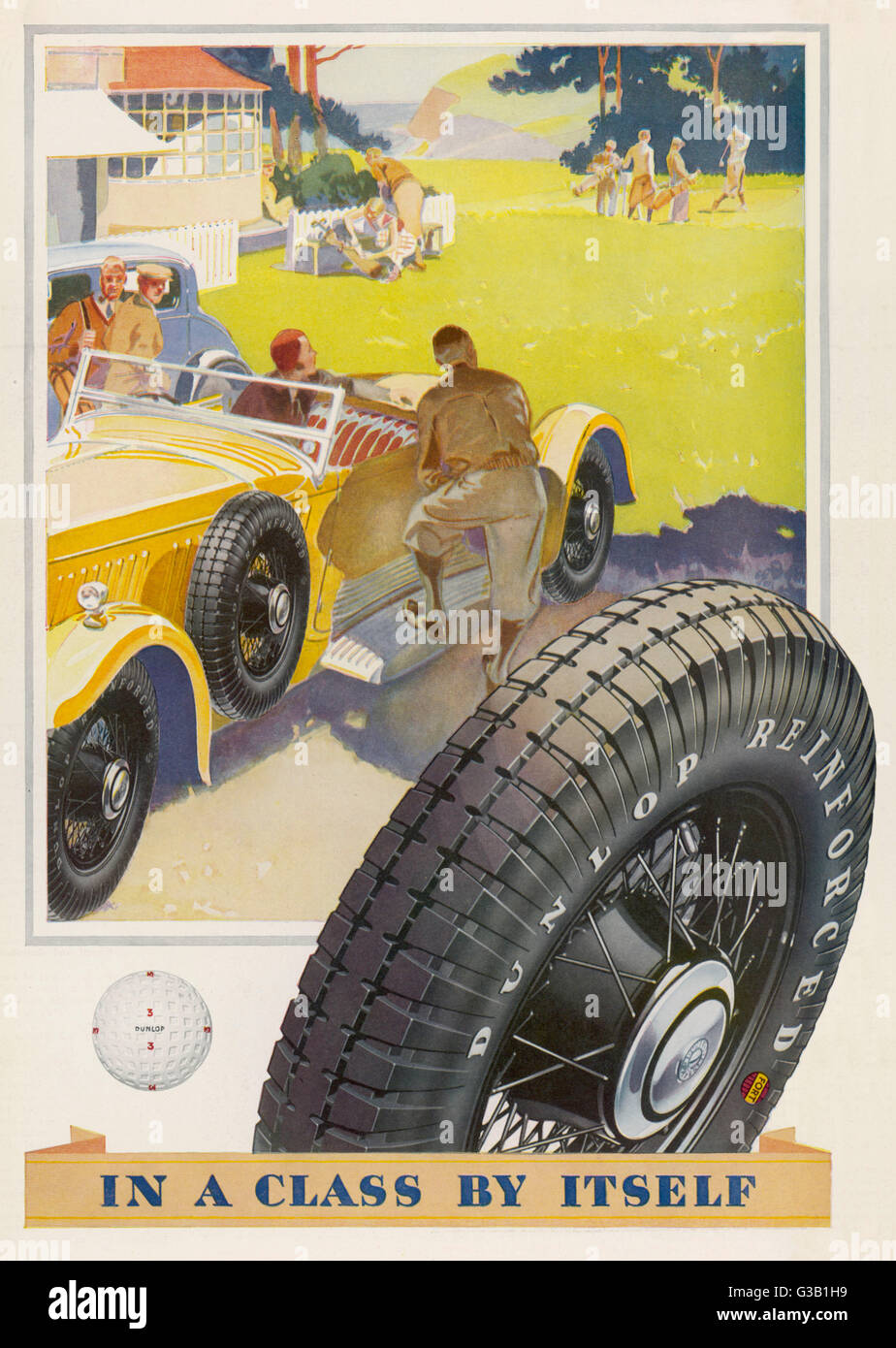 WERBUNG/DUNLOP REIFEN 1931 Stockfoto